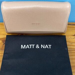 Matt & Nat Soft Blush Pink Vegan Wallet